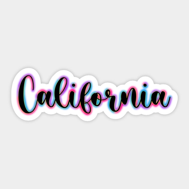 Colorful California Sticker by DRHArtistry